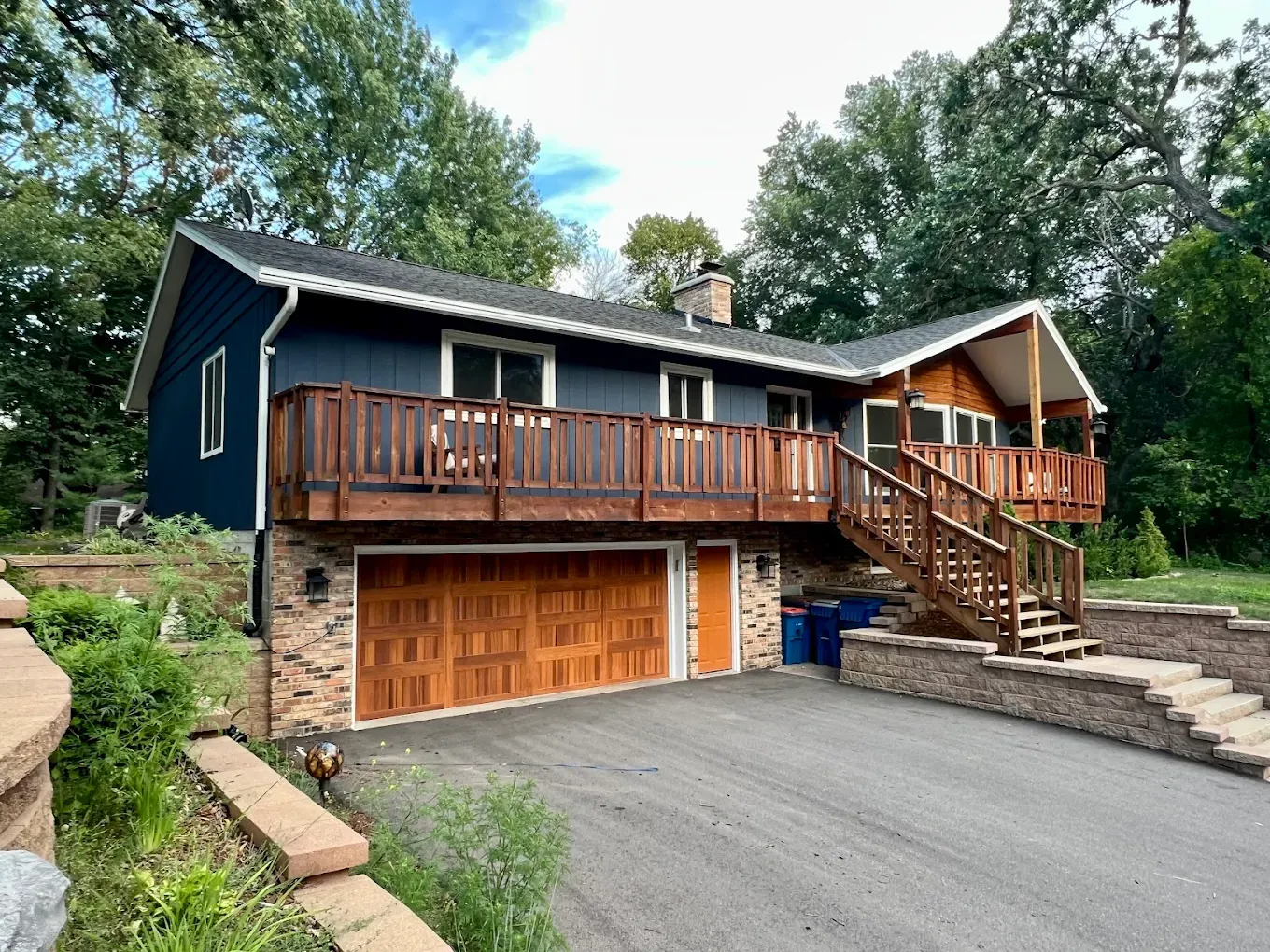 Repainted home exterior in Bloomington MN